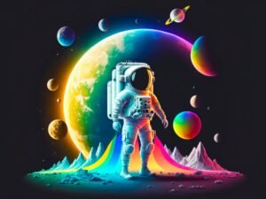 The Fascinating World of Microbiology 3 colorful space background astronaut rocket background moon space